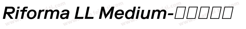 Riforma LL Medium字体转换
